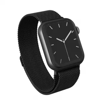 BURGA Metal Mesh Band for Apple Watch 42/44 mm (Black)