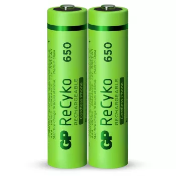 GP ReCyko AAA Micro NiMH Įkraunama Baterija 650 mAh 1,2V 2 vnt. Blisteris
