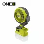RYOBI ONE+ 18V belaidis spaustuvinis ventiliatorius (tik įrankis) – 280 CFM, 360° sukimas