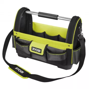 RYOBI Open Tool Bag, Large, Green/Black, su petneša