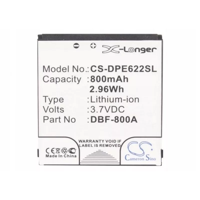 CAMERON SINO Replacement Battery DBF-800A/800B/800C/800D/800E for Doro PhoneEasy 622 606 520 621 613 631 - CS-DPE622SL