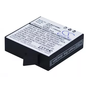 CAMERON SINO pakaitinė baterija AZ16-1 / AZ16, skirta Xiaomi Yi 4K / 4K+ / Lite veiksmo kamerai – 1400mAh 3.85V Li-ion (CS-MUZ160MC)