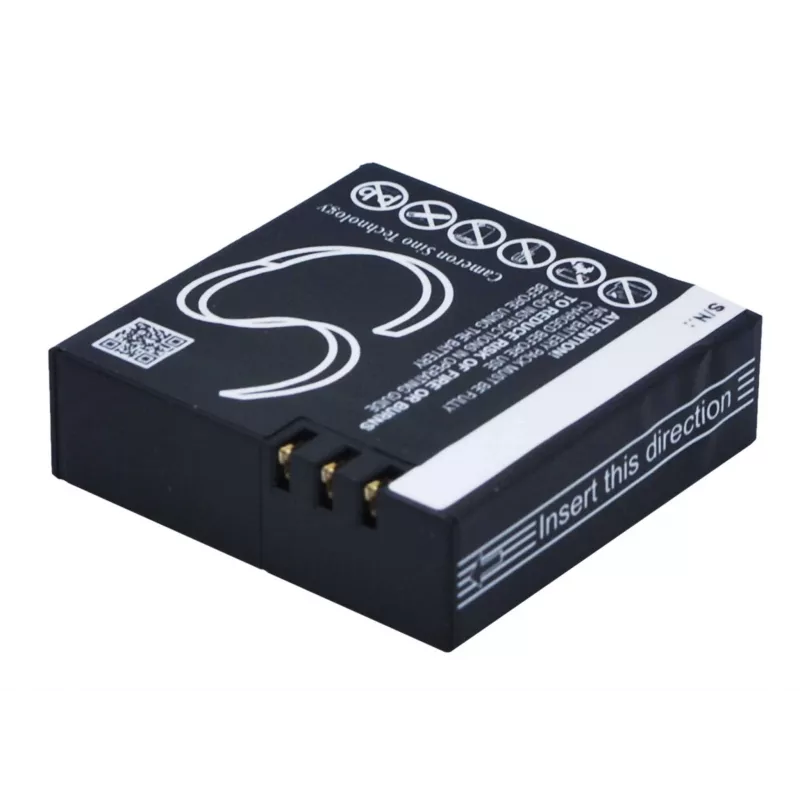 CAMERON SINO pakaitinė baterija AZ16-1 / AZ16, skirta Xiaomi Yi 4K / 4K+ / Lite veiksmo kamerai – 1400mAh 3.85V Li-ion (CS-MUZ160MC)