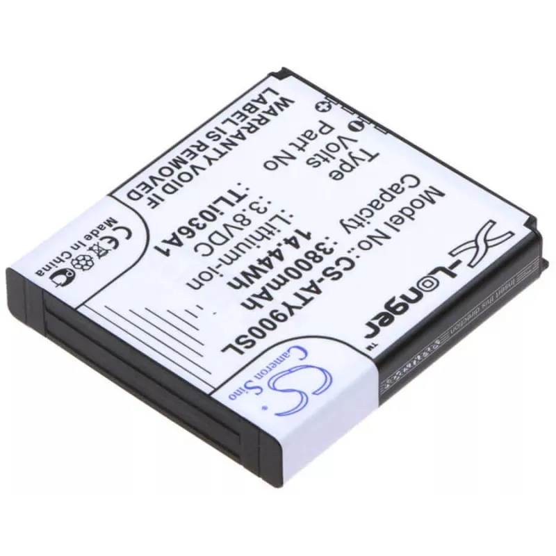 Cameron Sino atsarginė baterija, skirta Alcatel One Touch Link Y900, Y900NB, Y901NB 4G+ LTE (tipas TLI036A1 / CS-ATY900SL) - 3600mAh, Li-Po