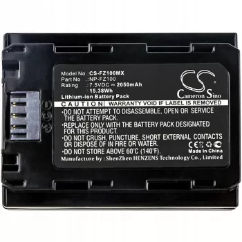CAMERON SINO NP-FZ100 / NP-FZ100 / BC-QZ1 Replacement Battery for Sony
