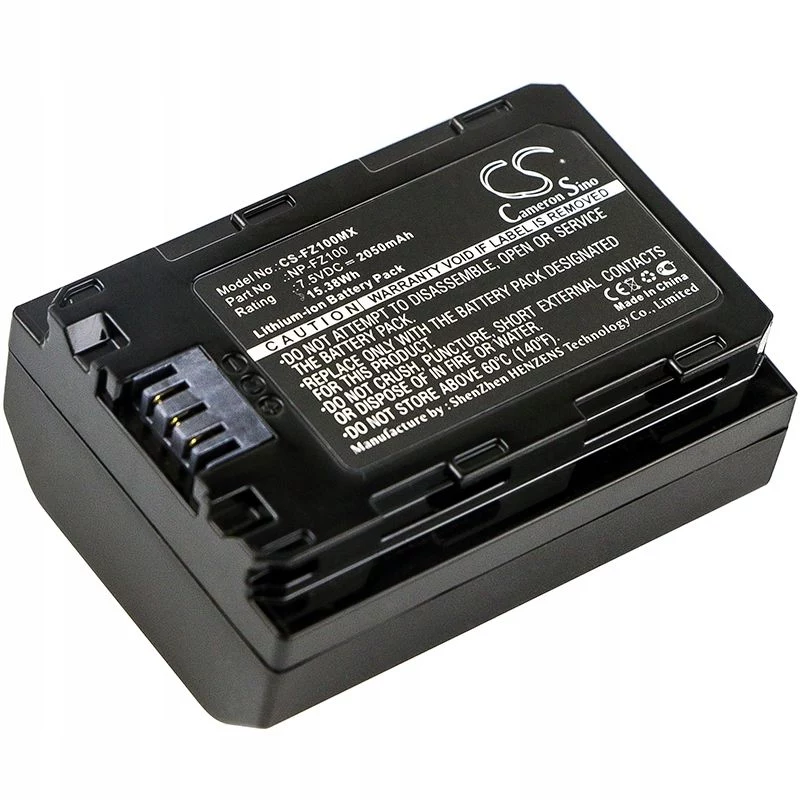 CAMERON SINO NP-FZ100 / NP-FZ100 / BC-QZ1 Replacement Battery for Sony