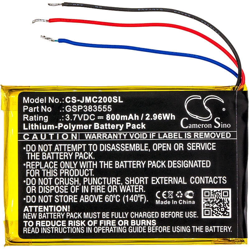 Cameron Sino Replacement Battery for JBL Clip 2 (730mAh, 3,7V, Li-Po)