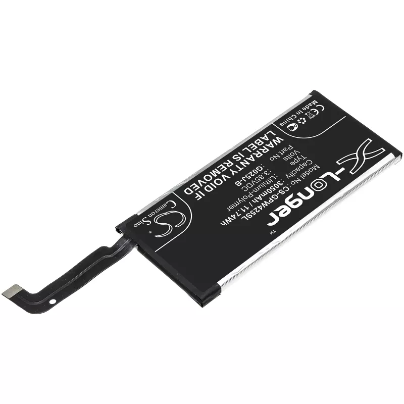 CAMERON SINO Baterija Tipas G025J-B, skirta Google Pixel 4a, 3050 mAh / CS-GPW425SL