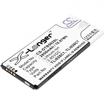 Cameron Sino atsarginė baterija TLi028C1 TLi028C7, skirta Alcatel 1B 2020 OT-5002 OT-5002A AT&T CS-OTB502SL