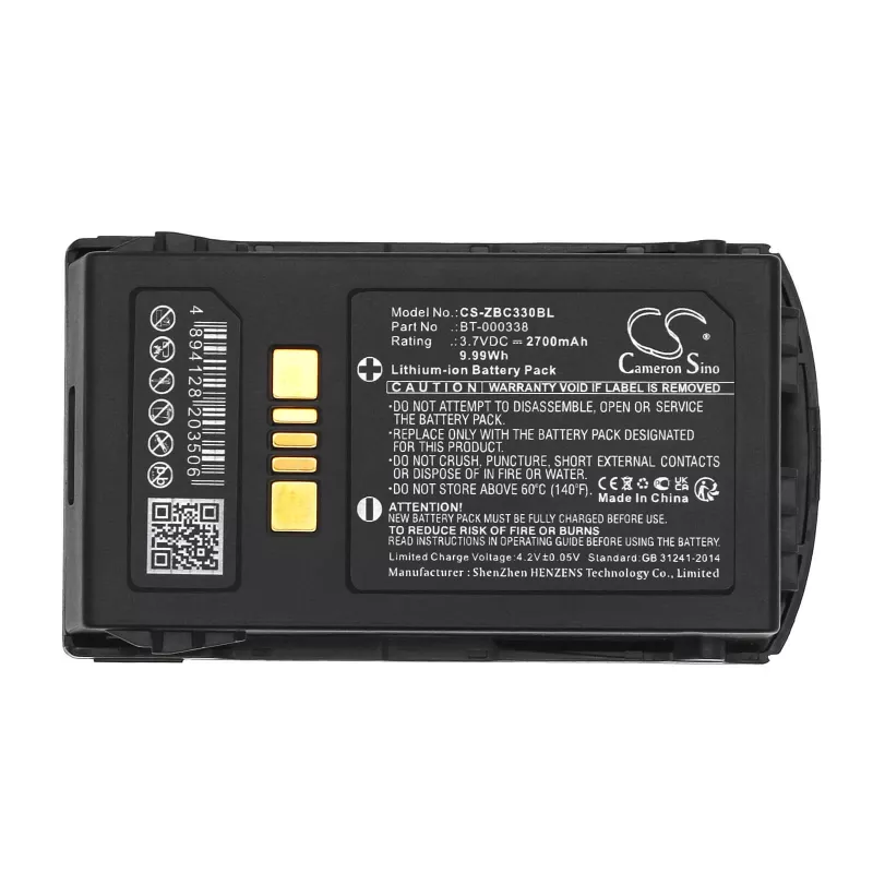 CAMERON SINO Battery BT-000337 BT-000338, skirta Zebra MC33 MC330K M MC3300 / CS-ZBC330BL
