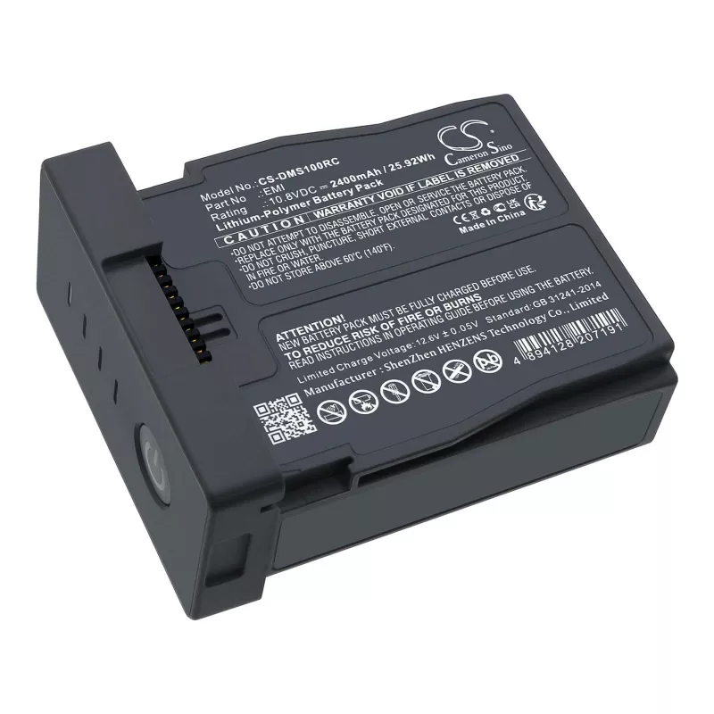 CAMERON SINO Baterija, skirta DJI RoboMaster S1, 2400mAh, 10,8V, Li-ion, Juoda