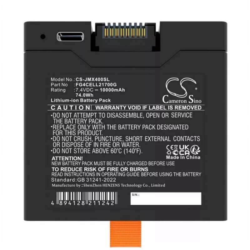 CAMERON SINO pakaitinė baterija 14.4V 6000mAh, skirta JBL Partybox Club 120, Stage 320, Xtreme 4 (CS-JMX400SL)