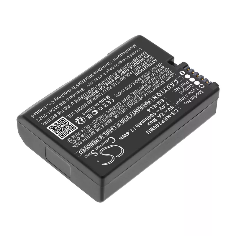 CAMERON SINO Akumuliatorius EN-EL4 A E Nikon D2H D2Hs D2X D2Xs D3 D3S D3X F6 su USB-C prievadu / CS-NKP700MU