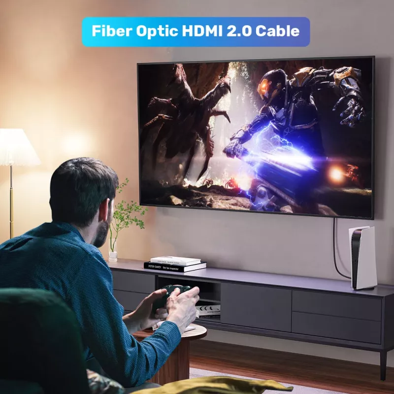 UNITEK C11072BK-30M HDMI 2.0 Active Optical Cable 4K 60Hz 30m Black