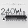 UNITEK 10-Port USB-C & USB-A 240W Įkrovimo Stotelė