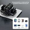 UNITEK 10-Port USB-C & USB-A 240W Įkrovimo Stotelė