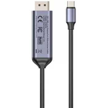 UNITEK Bidirectional USB-C to DisplayPort Cable 16K 80Gbps HDR 1.8m