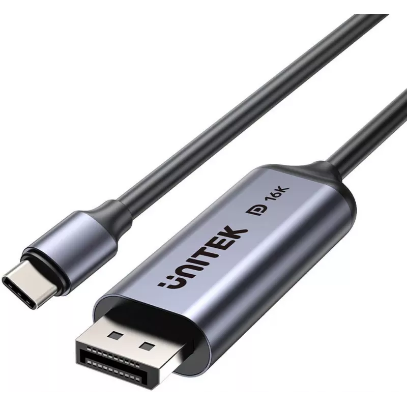 UNITEK Bidirectional USB-C to DisplayPort Cable 16K 80Gbps HDR 1,8m