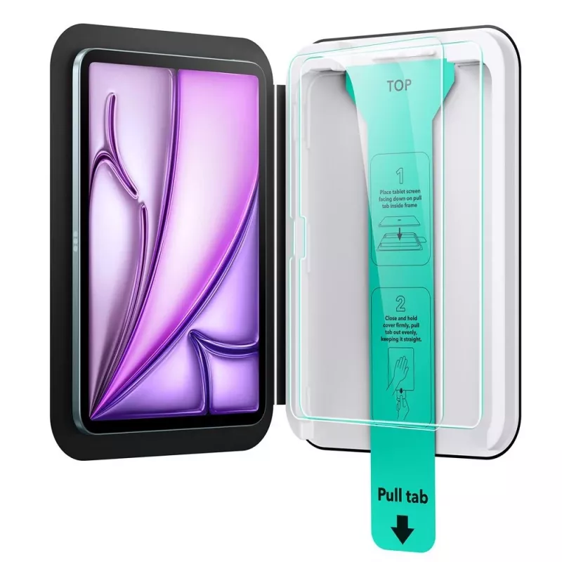 ESR UltraFit Grūdinto stiklo apsauga iPad Air 11 colių (6/7/8 karta, 2024-2026) 2 vnt. permatoma