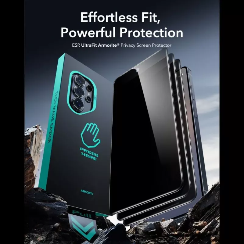 ESR UltraFit Armorite Grūdinto stiklo privatumo apsauga „Samsung Galaxy S26 Ultra“