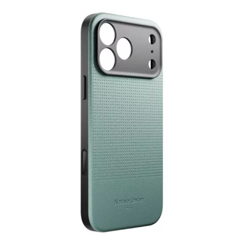 Native Union Active dėklas iPhone 17 Pro Max, suderinamas su MagSafe, Slate Green spalvos (ACTCSE-GRN-NP25PM)