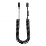 DESIGN POOL LIMITED Native Union Pop Cable USB-C į USB-C 2.4m 60W Juoda
