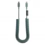 Native Union Pop Cable USB-C į USB-C 2,4m 60W Slate Green
