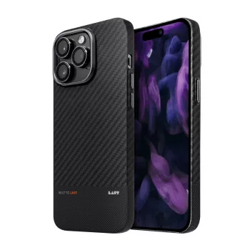 LAUT Kev Protect Dėklas, skirtas iPhone 15 Pro Max su MagSafe (Juodas)