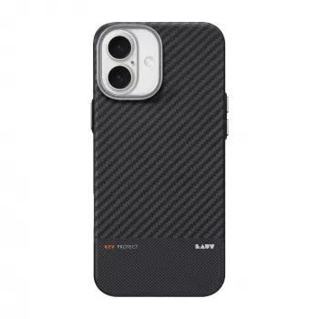 Laut Kev Protect Case for iPhone 16 su MagSafe (Juoda)
