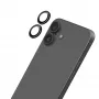 LAUT Ring Camera Lens Protector, skirta Apple iPhone 16 / 16 Plus - juoda