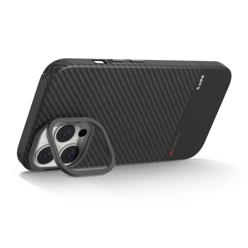 Laut Kev Protect Dėklas, skirtas iPhone 16 Pro Max, suderinamas su MagSafe, juodas