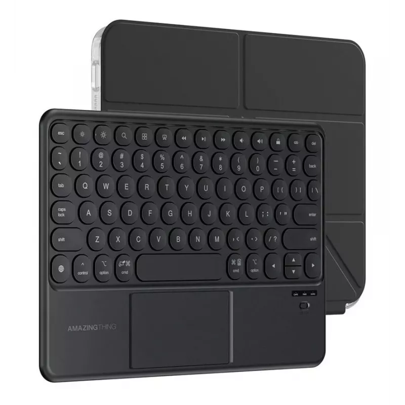 AMAZINGTHING Minimal Case KeyLite Combo klaviatūrinis dėklas, skirtas iPad Air 11 M2/M3/M4 (2024/2025/2026) – juodas