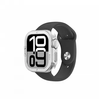 AMAZINGTHING Titan Pro Metal Case for Apple Watch 11 46mm Aluminum Silver