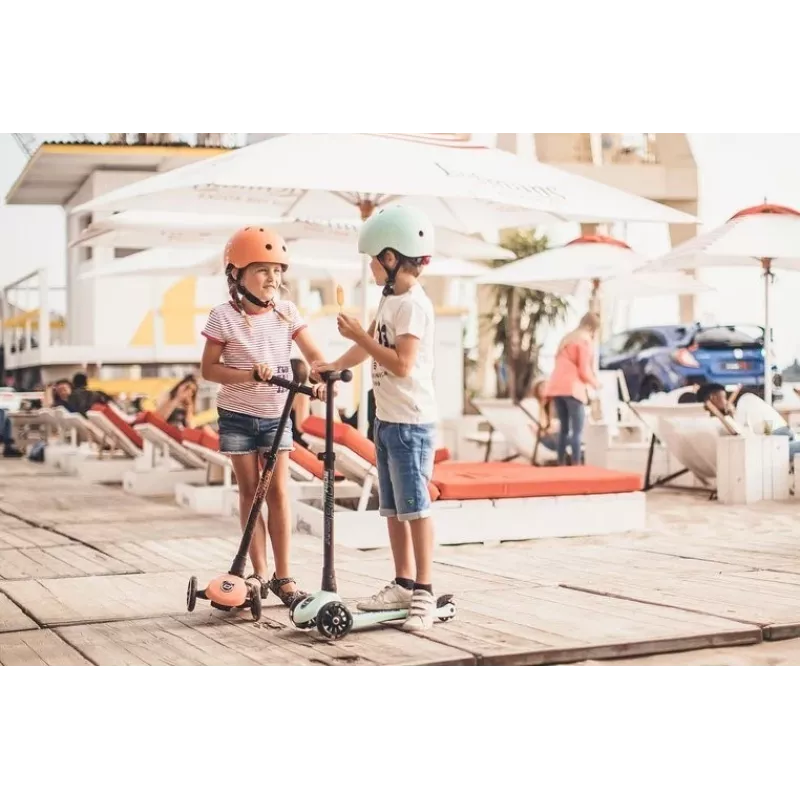 Scoot & Ride Kask S-M Peach Vaikų Daugiafunkcis Šalmas