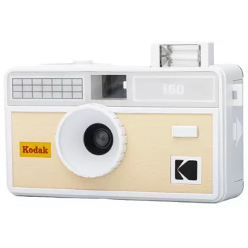 KODAK I60 35mm daugkartinė juostinė kamera su įmontuota blykste, smėlio-pilka