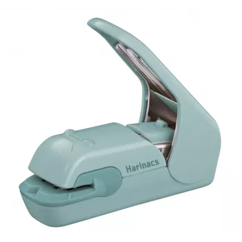 KOKUYO Harinacs Press Stapleless Stapler Blue Green, 5 Sheets Capacity (SLN-MPH105GB)