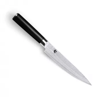 KAI Shun Classic Carving Knife 23 cm (9 inch) VG-10 Damascus Steel Pakkawood Handle