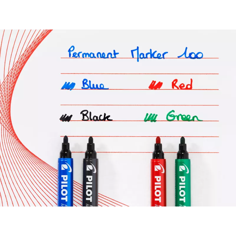 Pilot Pen 100 Permanent Marker Green 1,0 mm