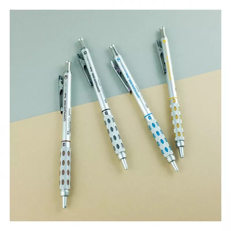 Pentel mechaninis pieštukas 0,5mm Metallic Silver