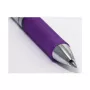 Pentel BL77-VO EnerGel rašiklis su gelio šerdimi - 0,7 mm - violetinis rašalas - sidabrinis korpusas - vidutinė linija - 12 vnt. pakuotė