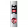 Pentel Ain Stein mechaninio pieštuko šerdelės - B - Pilka - 0,3 mm - 60 mm - 15 vnt.