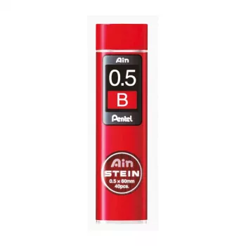Pentel C275-BO Super Hi-Polymer Lead Refill - Raudona - 0,5 mm - 40 šerdelių - Dėžutė