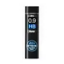 Pentel C279-HBO Super Hi-Polymer Lead Refills - 0,9 mm HB - Juodi - 36 vamzdeliai (540 šerdelių) - Pilka dėžutė