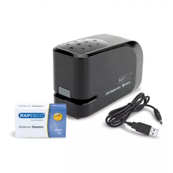 Rapesco 626EL automatinė segiklis, 15 lapų, juoda | ITwork.lt