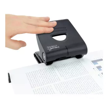 Rapesco 827-P PF827PB2 2 skylių perforatorius, 30 lapų, juodas