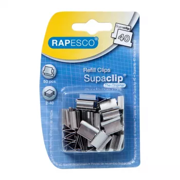 Rapesco RC4050SS 4 skylių perforatorius, nerūdijantis plienas, 40 lapų, 50 vienetų, 125 mm, 80 mm