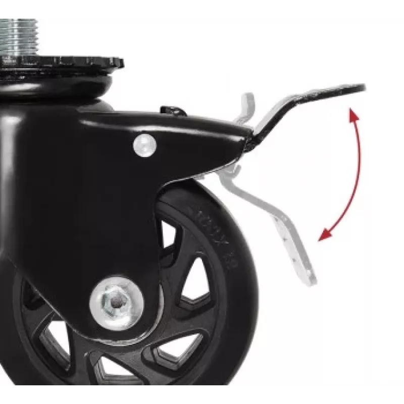 B-TECH System X - 4i Braked Castors for BT8380-BASE - 2vnt Juodi