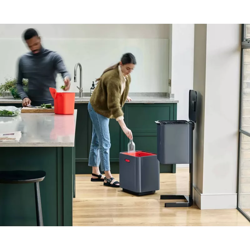 Joseph Joseph Waste Bin Totem 60 L Grey