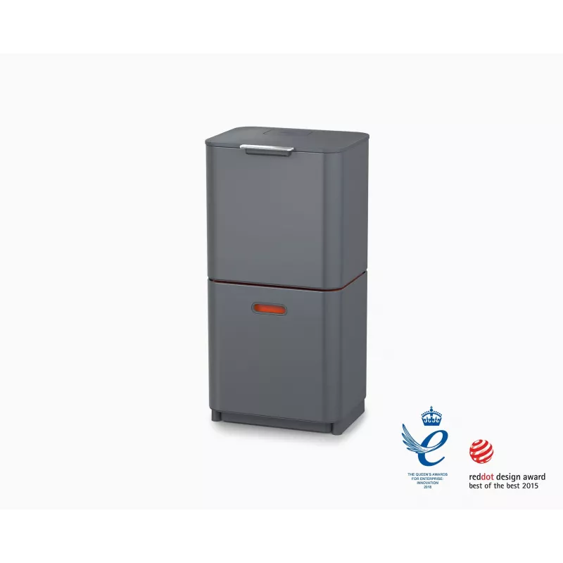 Joseph Joseph Waste Bin Totem 60 L Grey