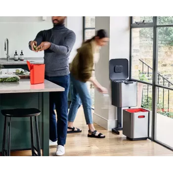 Joseph Joseph Waste Bin Totem 40 L nerūdijančio plieno
